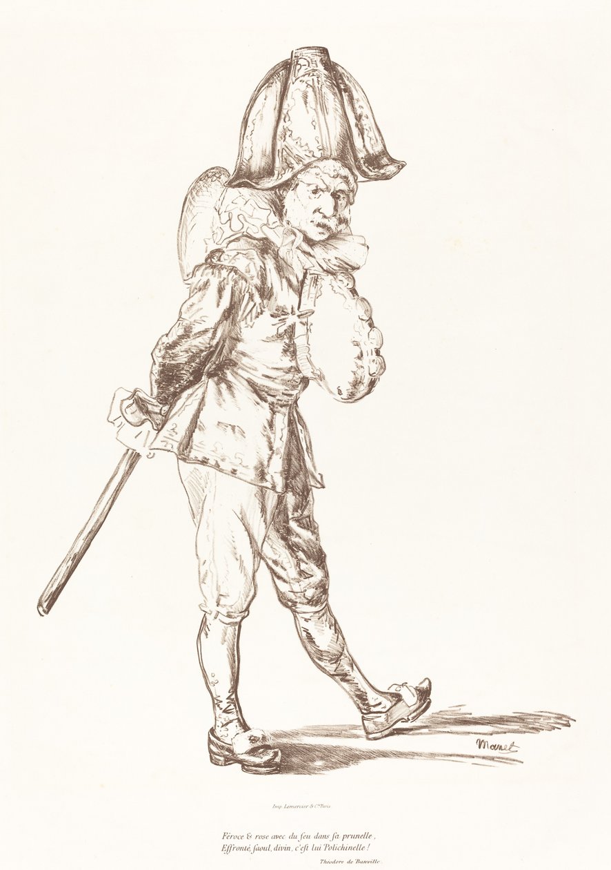 Punchinello, 1874. od Édouard Manet