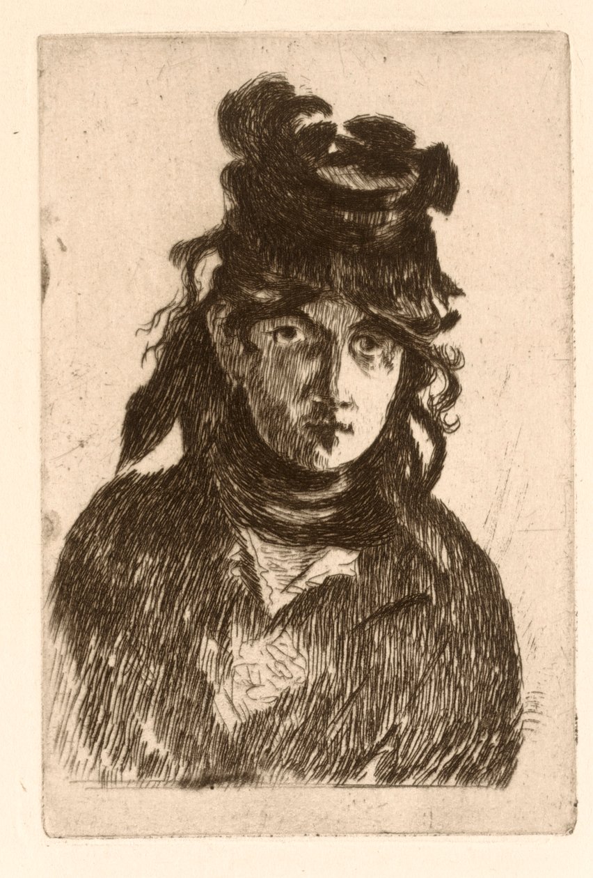 Portrét Berthe Morisot. od Édouard Manet