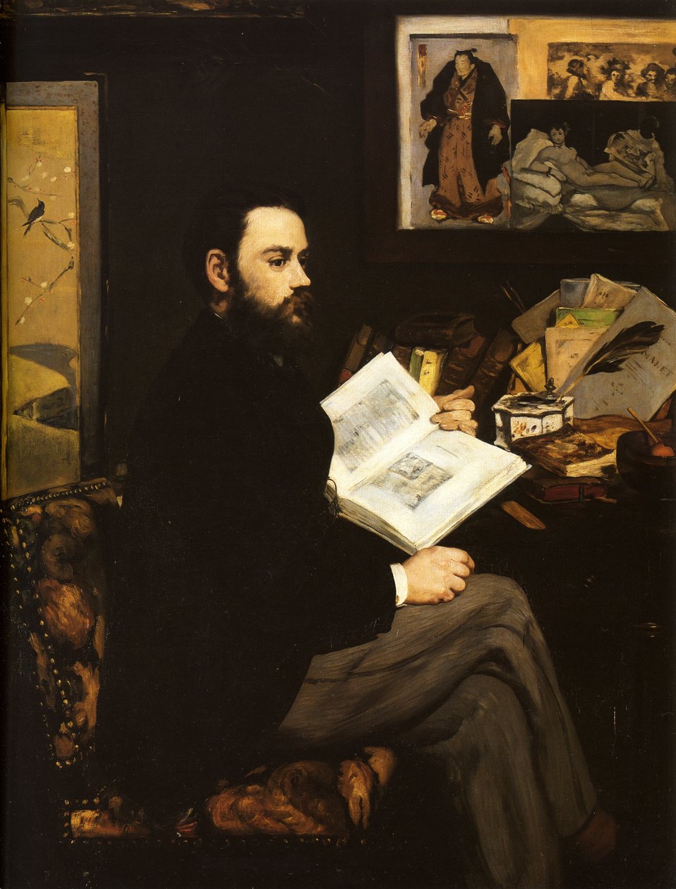 Portrét Emila Zoly od Édouard Manet