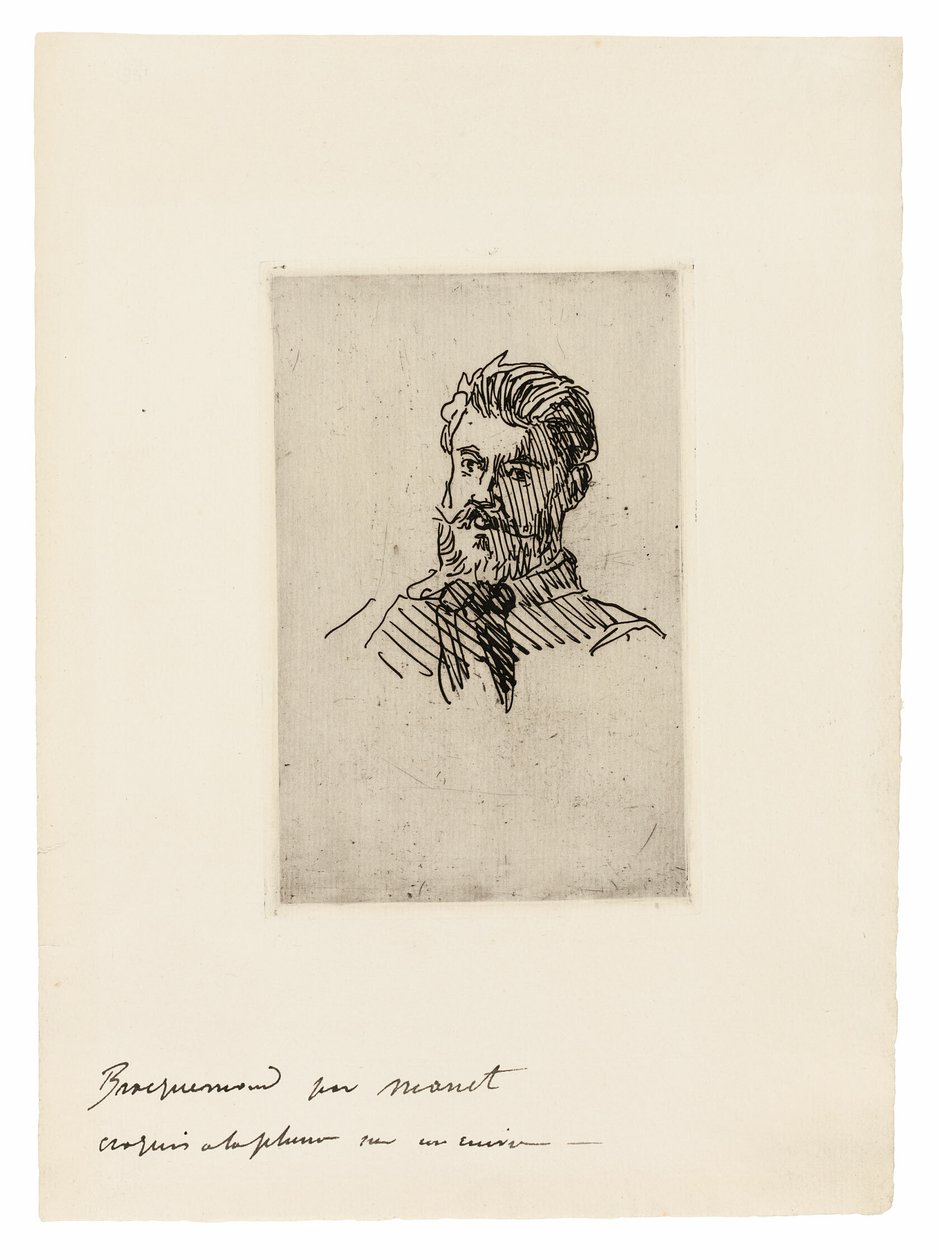 Portrét Felixe Bracquemonda od Édouard Manet