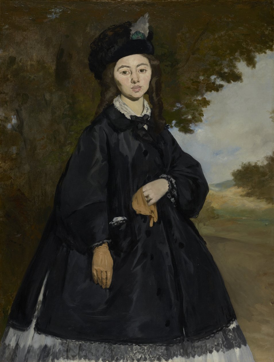 Portrét Madame Brunet, kolem 1861-3 (olej na plátně) od Édouard Manet