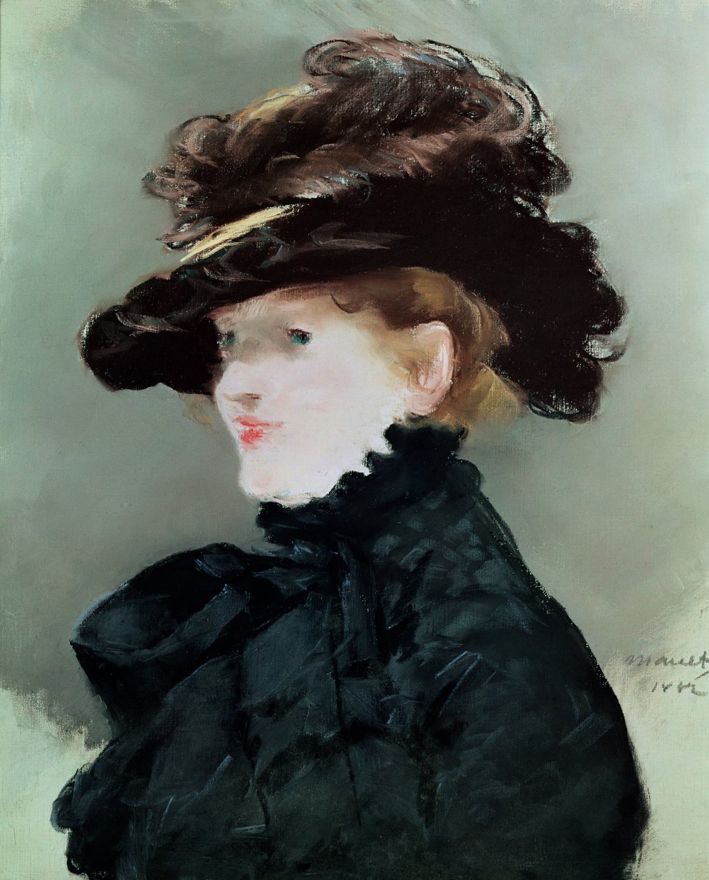 Portrét Mery Laurent (1849-1900) 1882 (pastel na papíře) od Édouard Manet