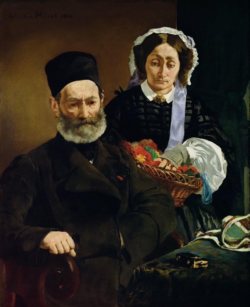 Portrét pana a madame Auguste Manetových od Édouard Manet