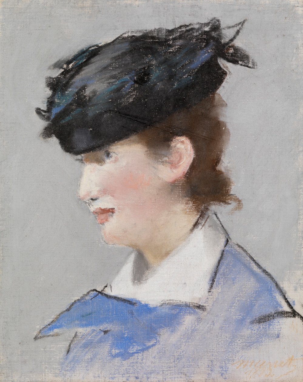 Portrét dámy, kolem 1882-83 (pastel na základním lněném plátně) od Édouard Manet