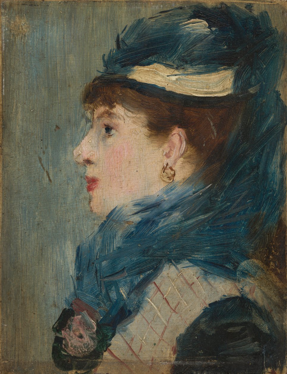 Portrét dámy, c. 1879 (olej na dřevě) od Édouard Manet