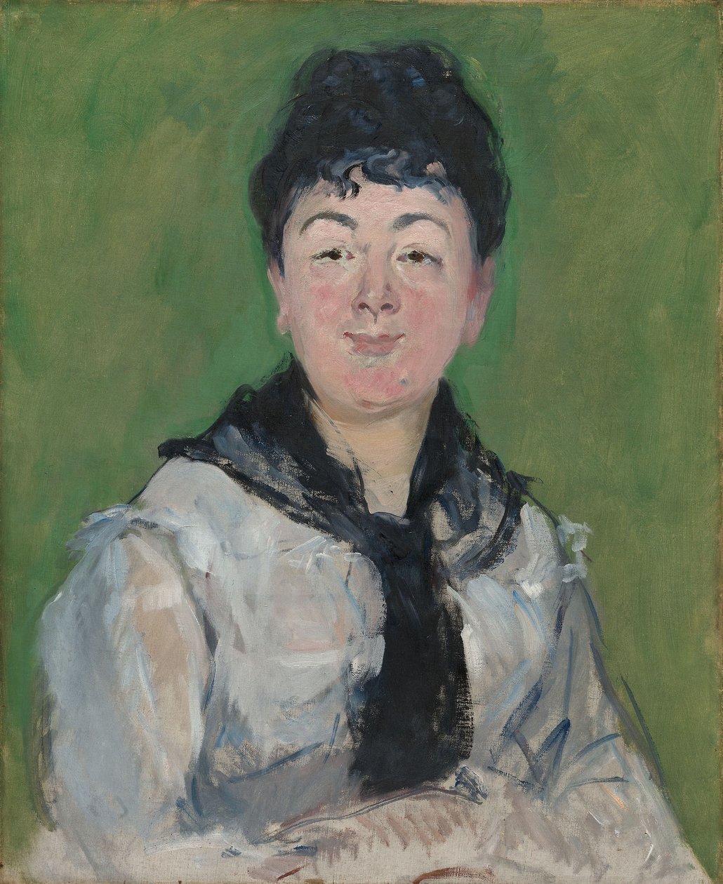 Portrét ženy s černým Fichu, kolem roku 1878 (olej na plátně) od Édouard Manet