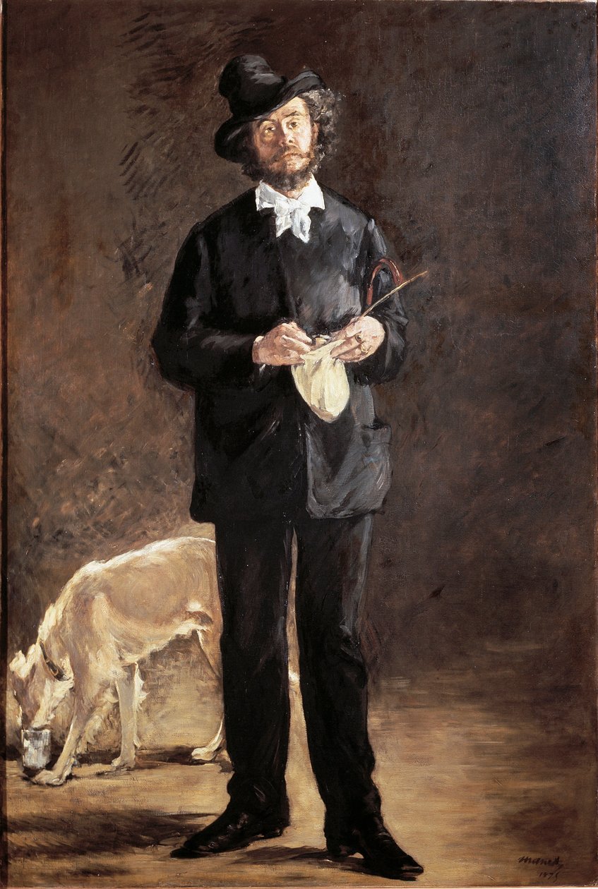 Portrét básníka, malíře a sochaře Gilberta-Marcellina Desboutina (Gilbert Marcelin) od Édouard Manet