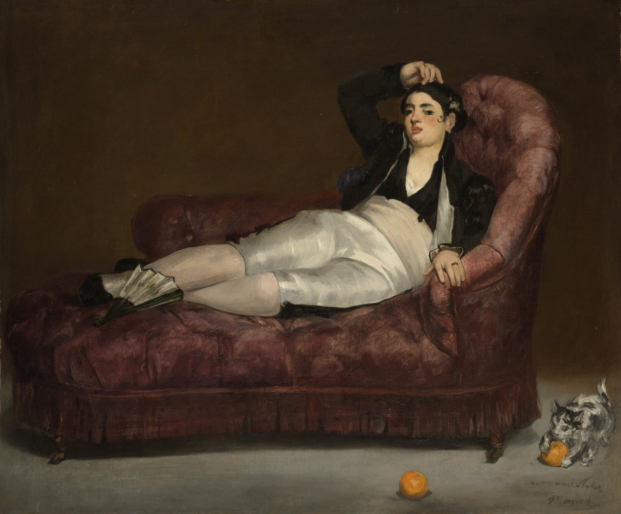 Ležící mladá žena ve španělském kostýmu od Édouard Manet