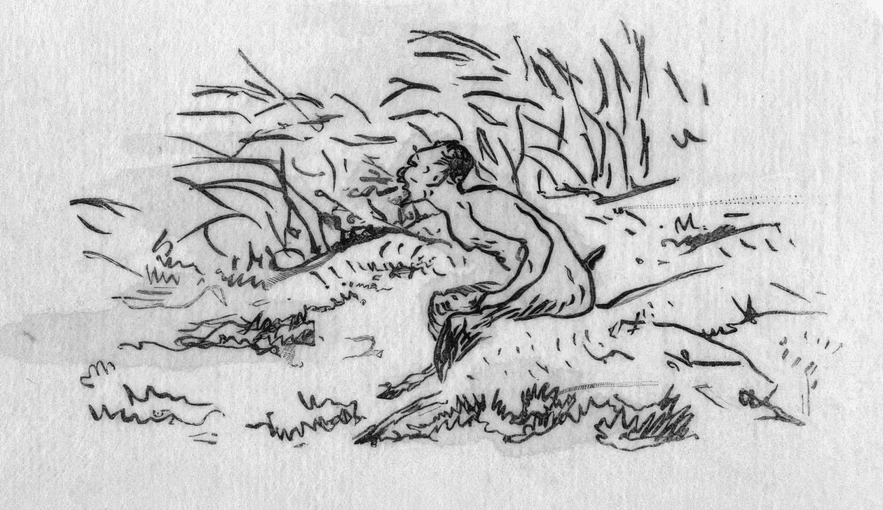 St. Mallarmé, odpoledne / E.Manet od Édouard Manet