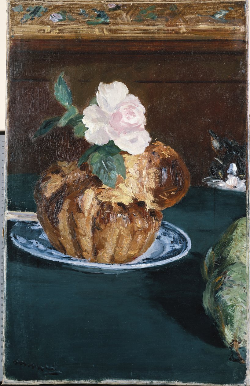 Zátiší s Brioche, kolem roku 1880 od Édouard Manet