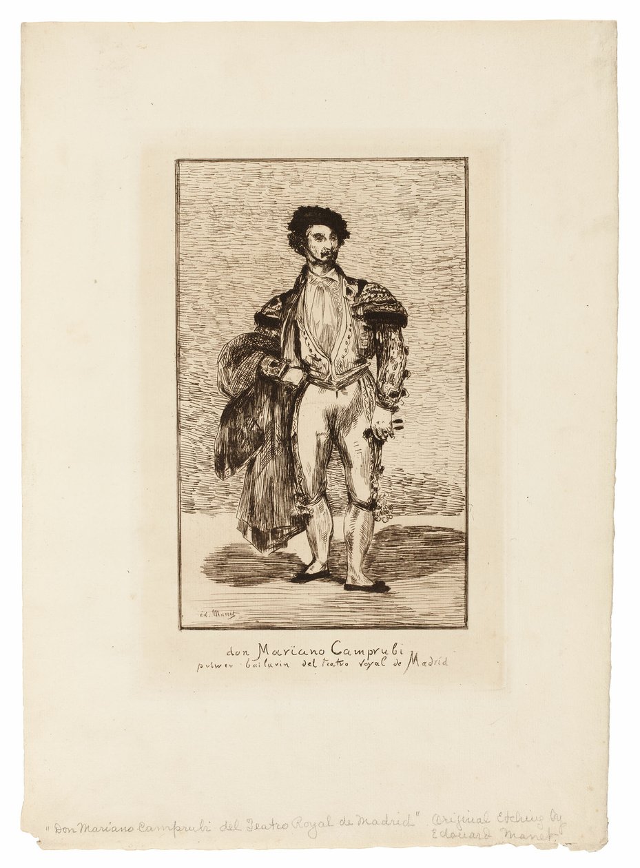 Baletní tanečnice (Don Mariano Camprubi) od Édouard Manet