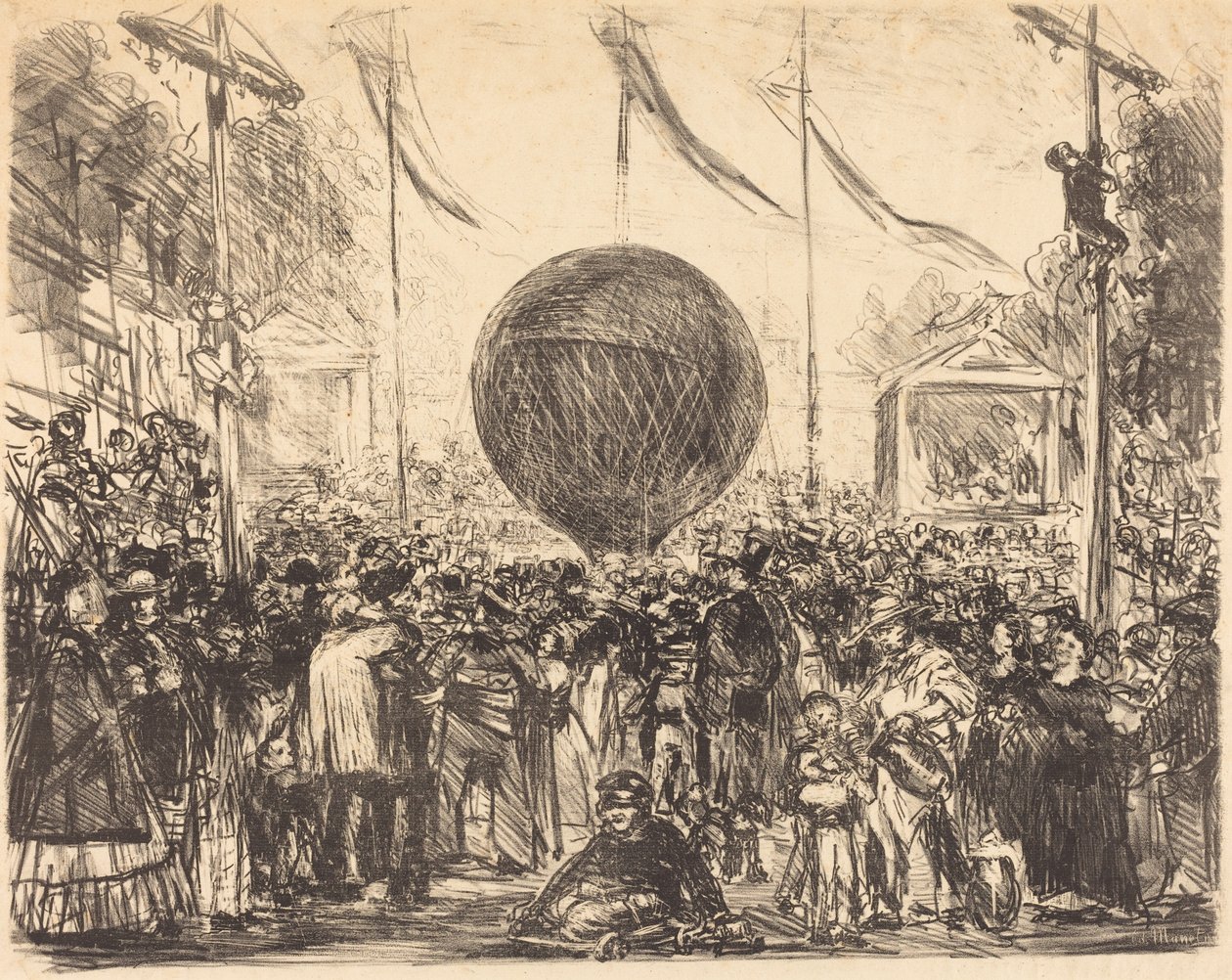 Balón, 1862. od Édouard Manet