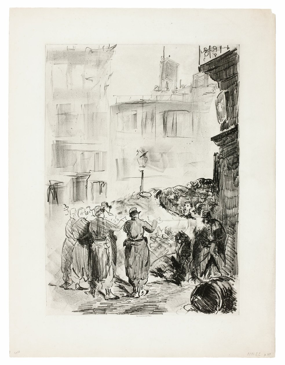 Barikáda od Édouard Manet