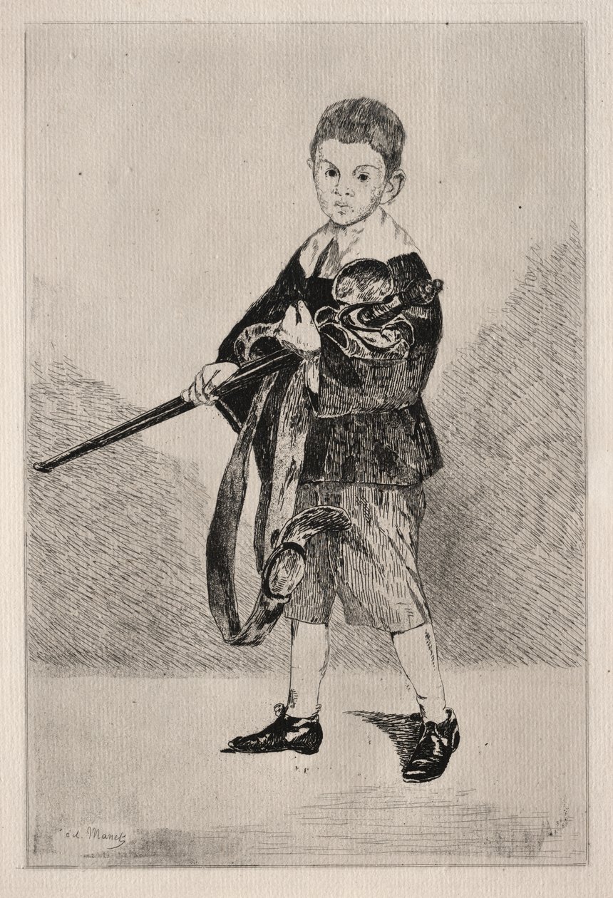 Chlapec s mečem od Édouard Manet