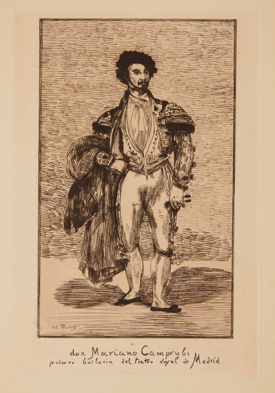 Tanečník (Mariano Caprubi) od Édouard Manet