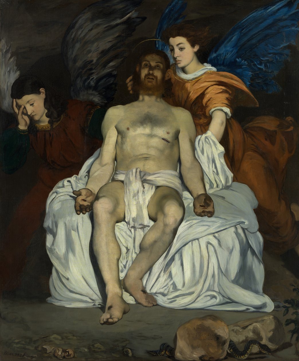 Mrtvý Kristus s anděly, 1864. od Édouard Manet