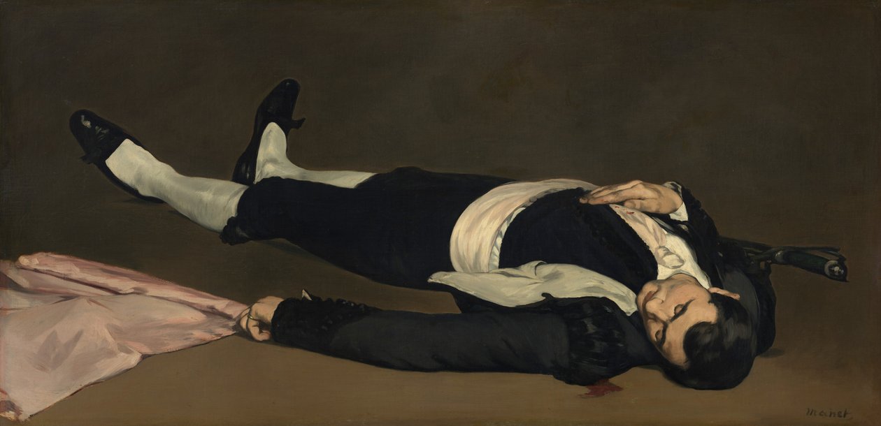 Mrtvý toreador od Édouard Manet