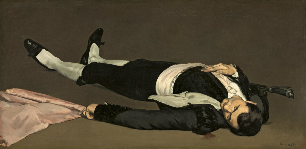 Mrtvý toreador, kolem roku 1864 od Édouard Manet