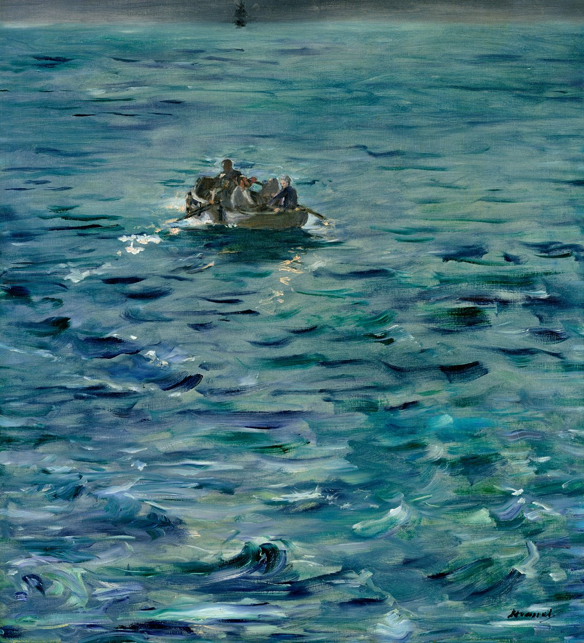 Útěk Henriho de Rochefort (1831-1915) 20. března 1874, 1880-81 od Édouard Manet
