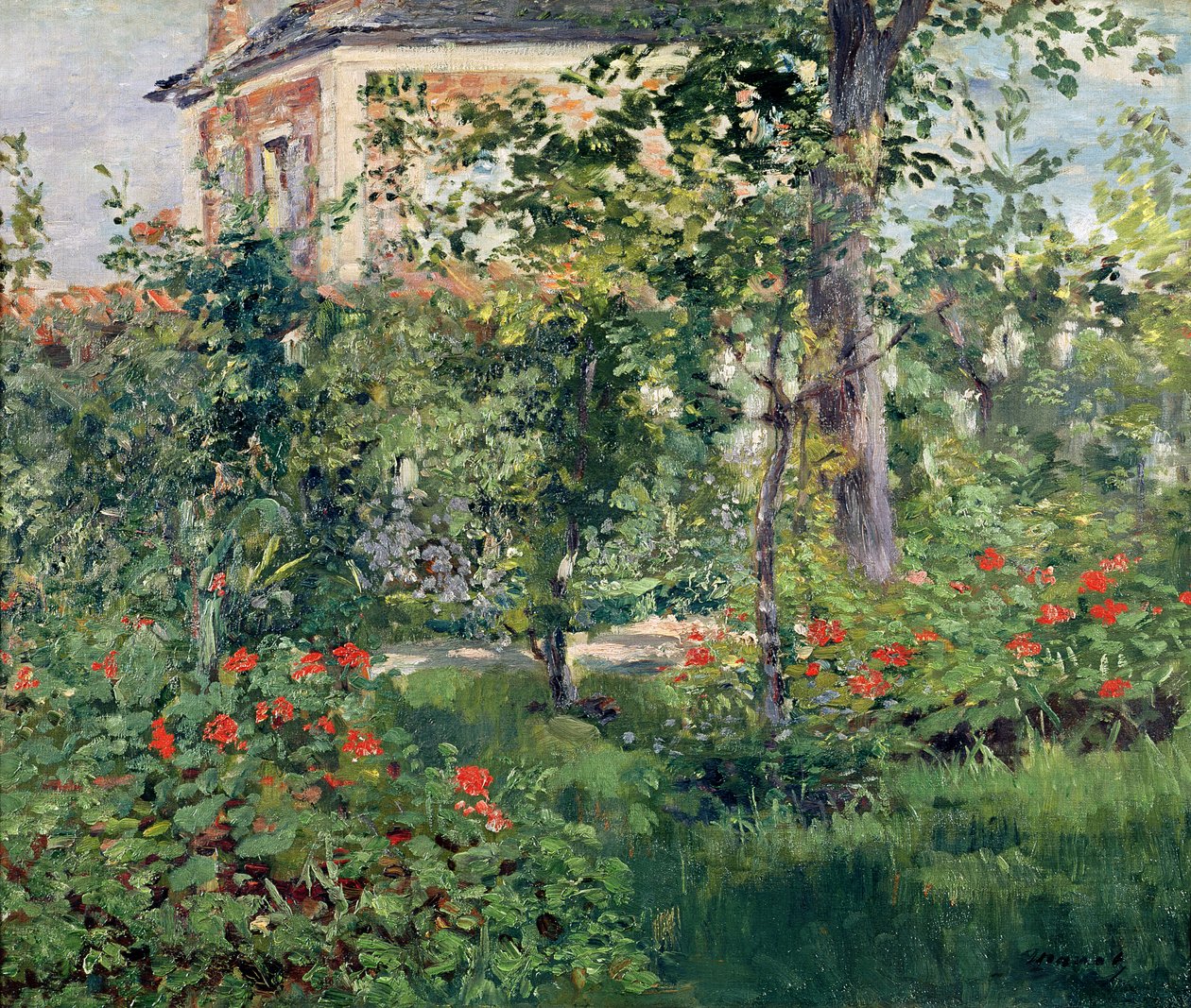 Zahrada v Bellevue, 1880 od Édouard Manet