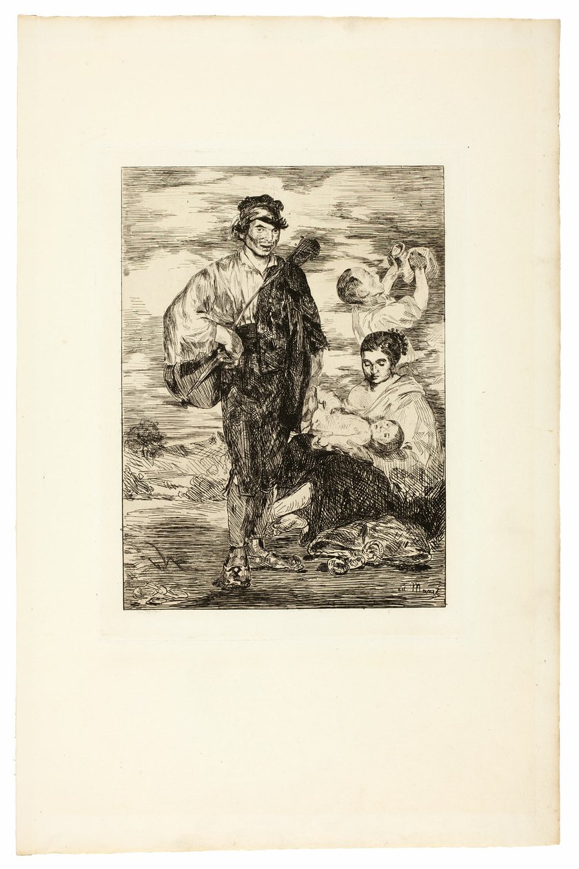Cikáni od Édouard Manet