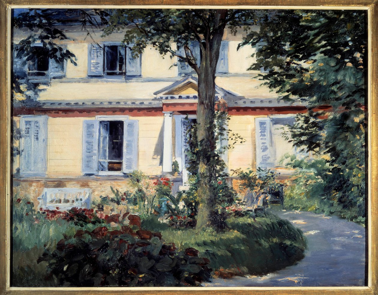 Dům Rueila Obraz Edouarda Maneta (1832-1883) 1882 Berlín, Staatliche museum od Édouard Manet