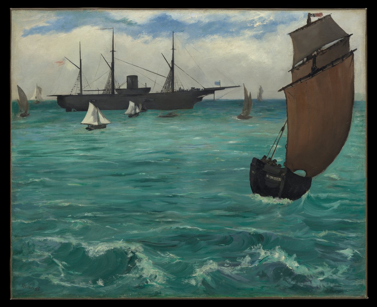 „Kearsarge“ u Boulogne od Édouard Manet