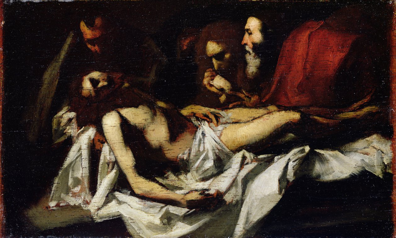 Uložení Krista do hrobu od Édouard Manet