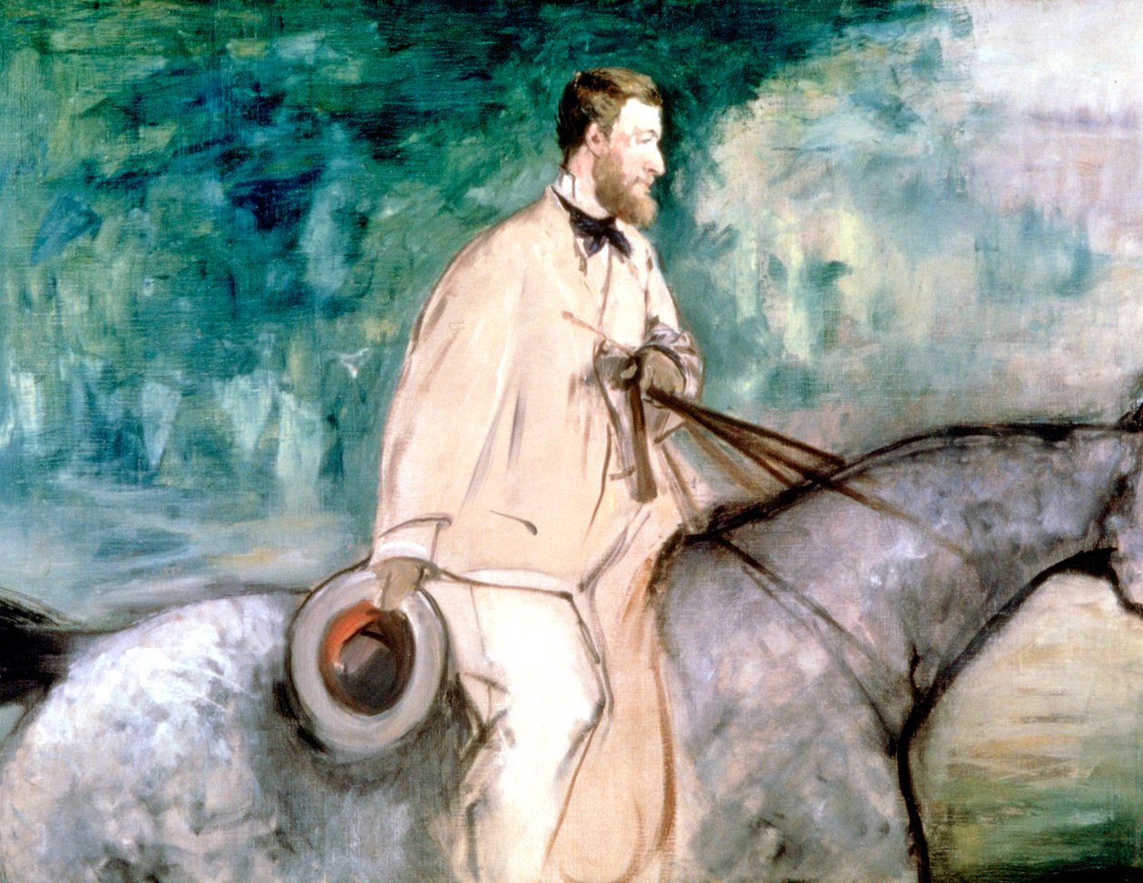 Malíř Guillaumin na koni, 1870 od Édouard Manet