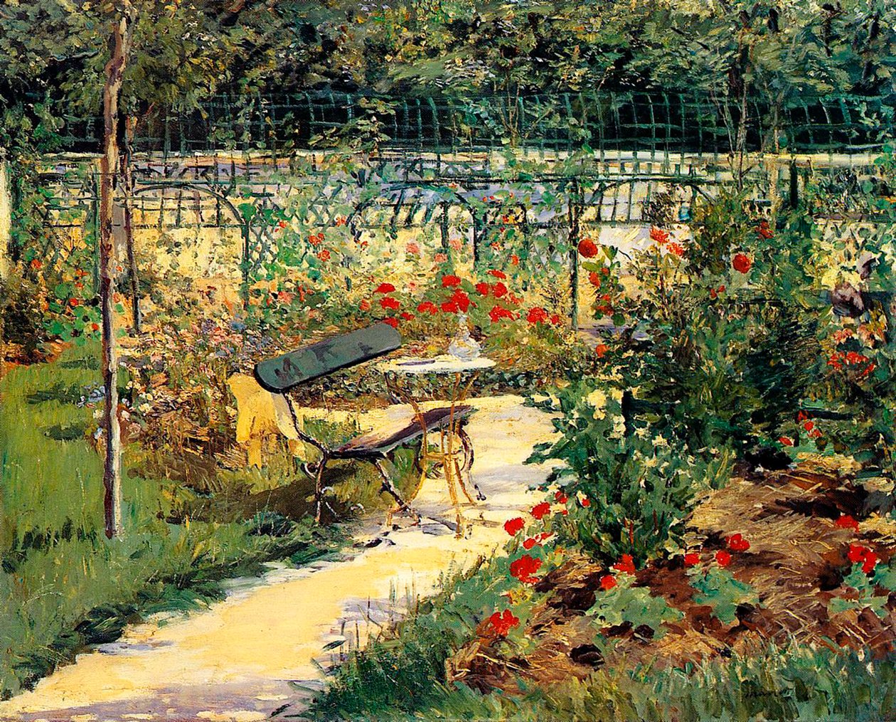 Malířova zahrada od Édouard Manet