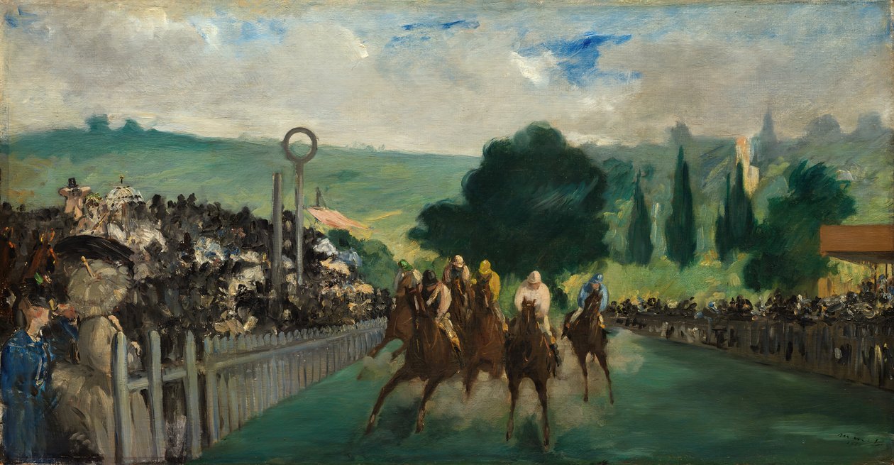 Závody v Longchamp, 1866. od Édouard Manet