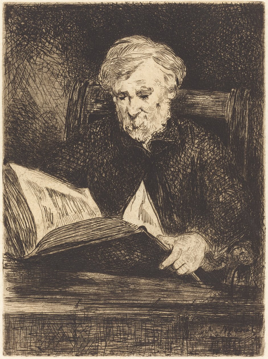 Čtenář (Le liseur) od Édouard Manet