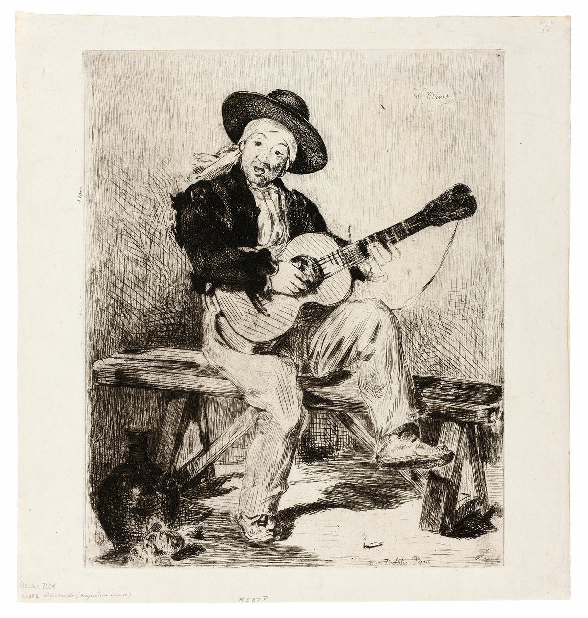 Španělský zpěvák od Édouard Manet