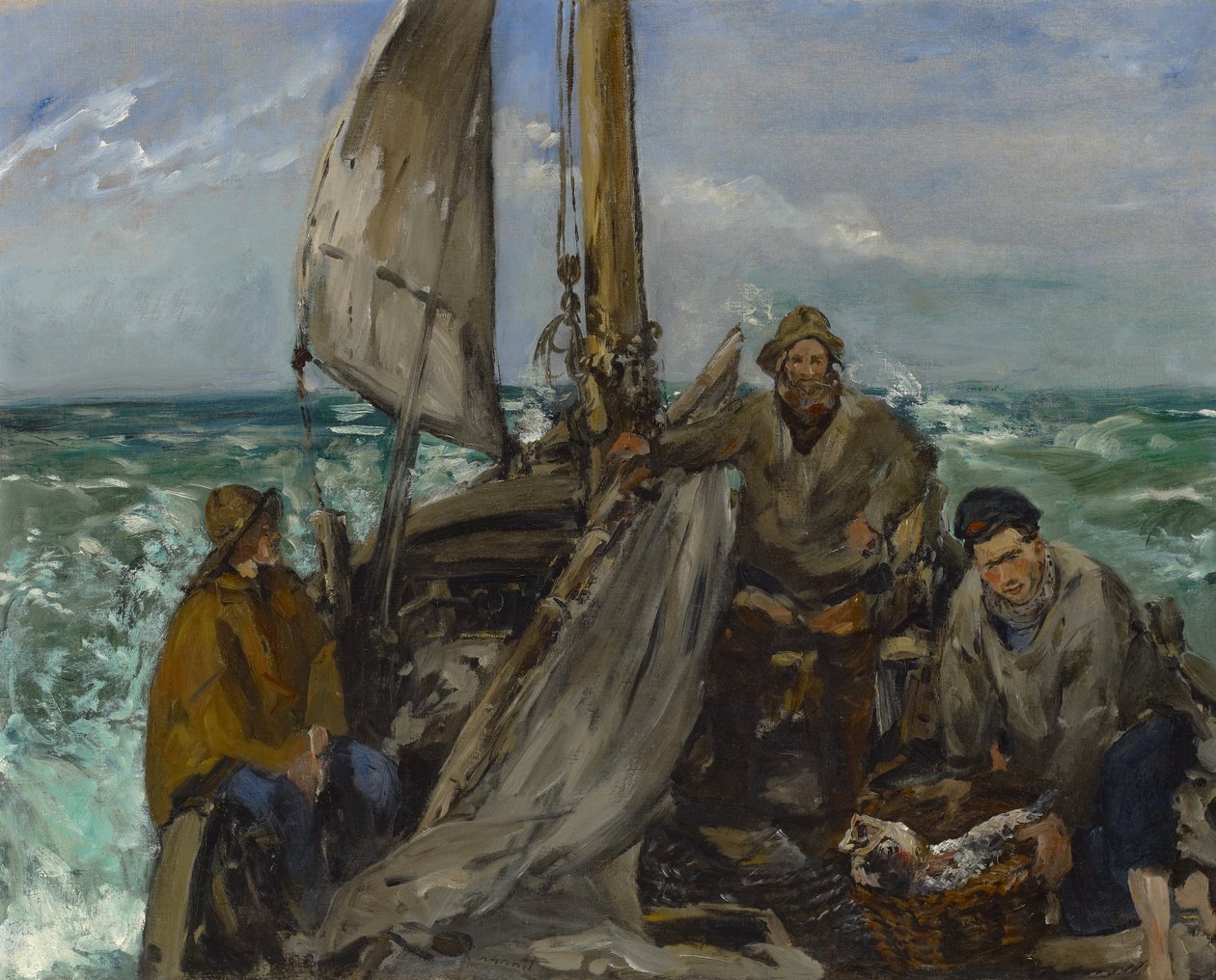 Dělníci na moři od Édouard Manet