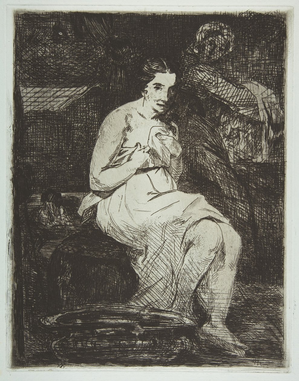 Toaleta, 1861-62. od Édouard Manet