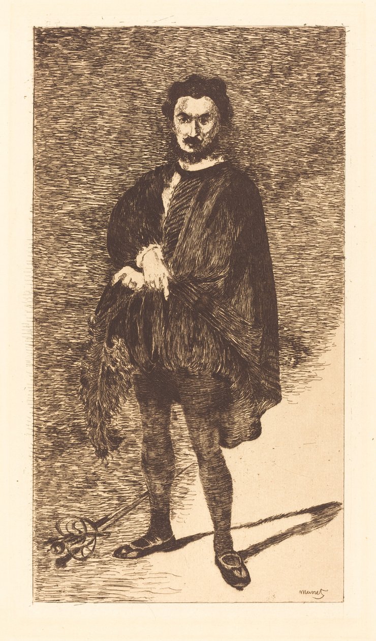 Tragický herec od Édouard Manet