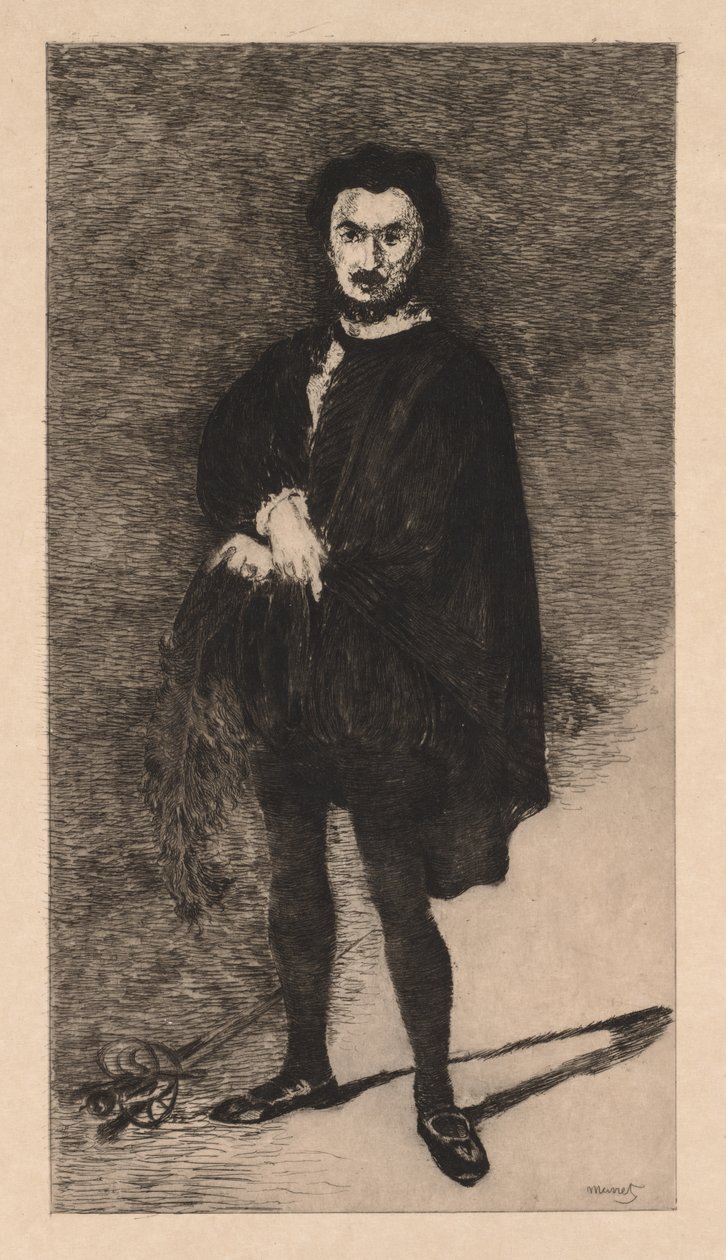 Tragický herec od Édouard Manet