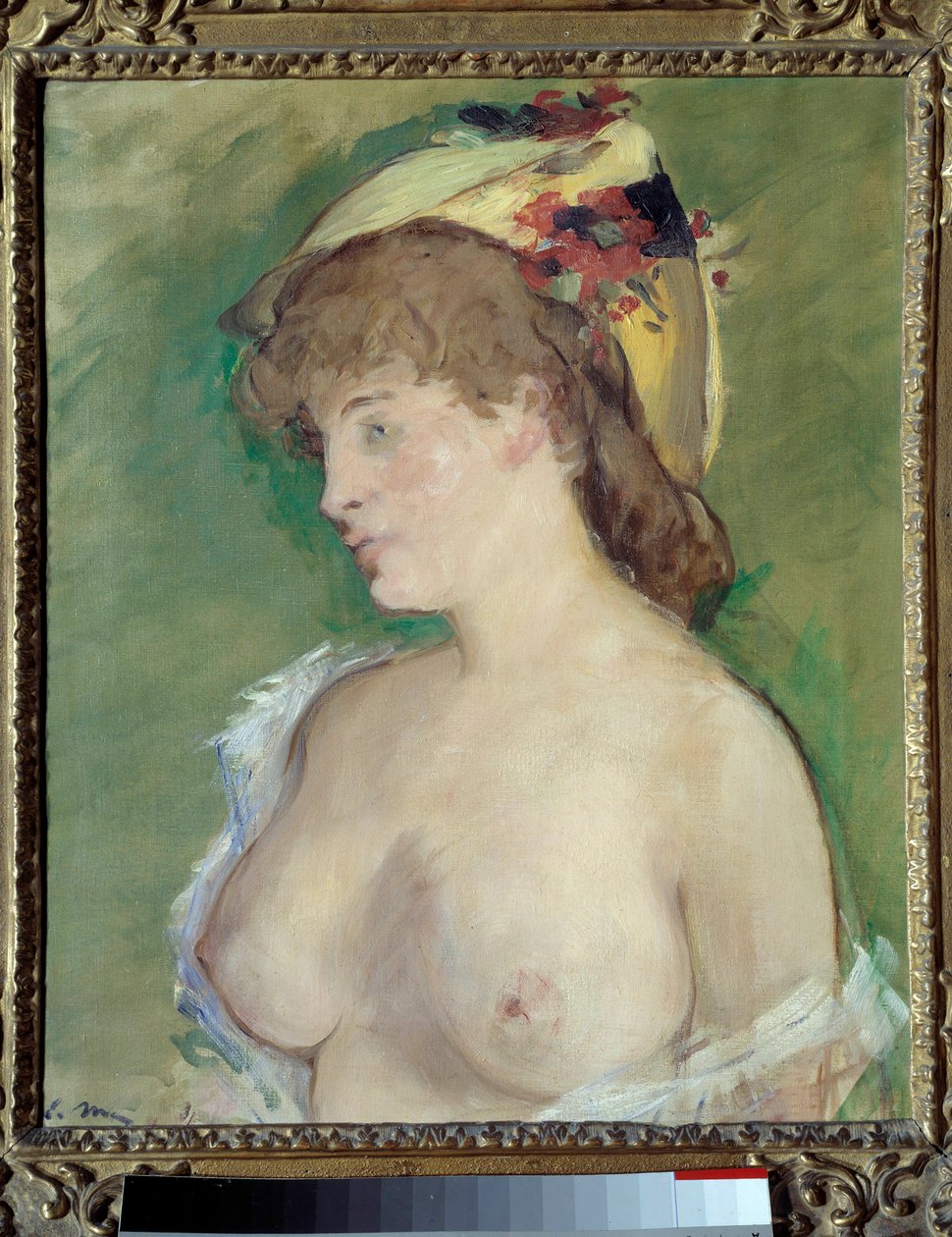 Obraz Blondýnka s polonahou od Edouarda Maneta (1832-1883) od Édouard Manet