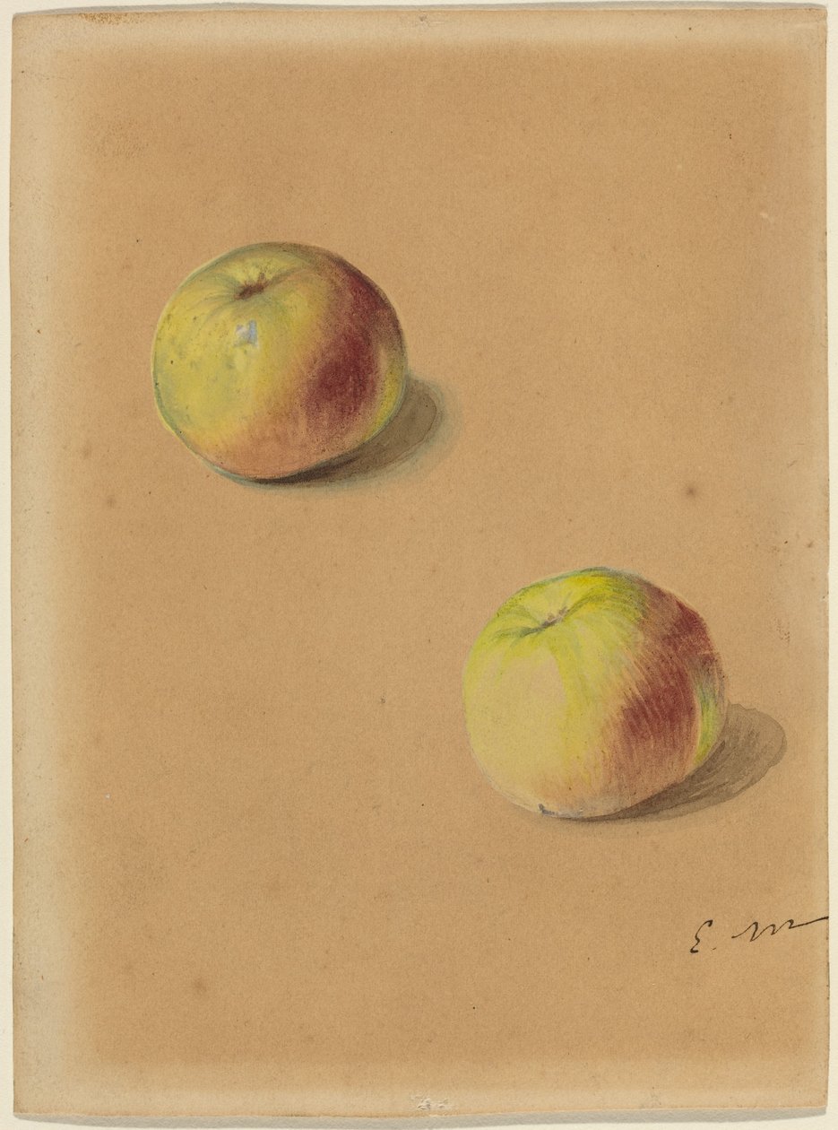 Dvě jablka od Édouard Manet