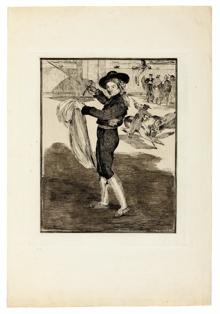 Victorine Meurent v kostýmu "Espada" od Édouard Manet
