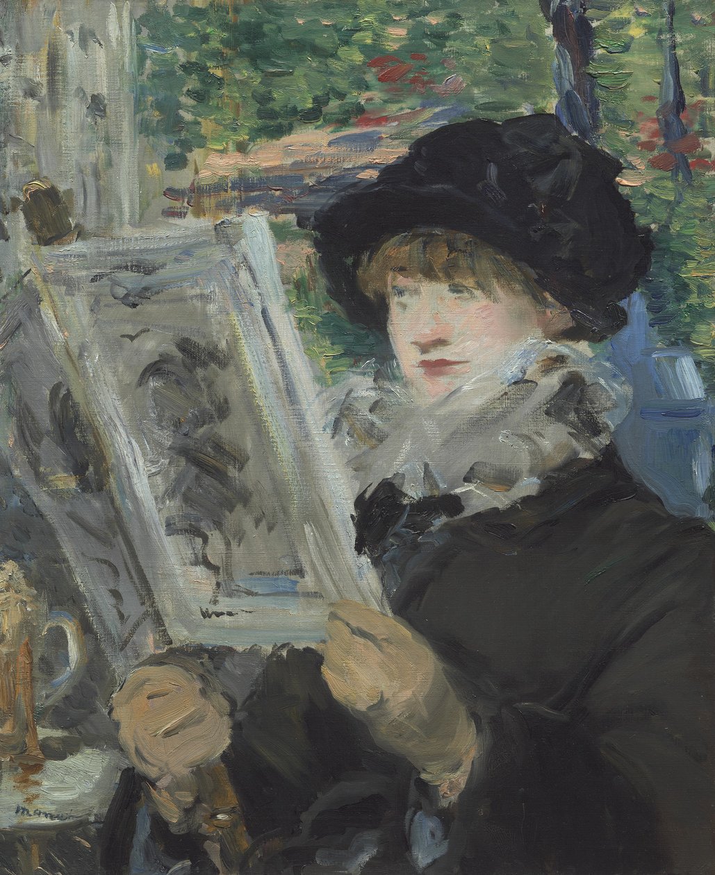 Žena čtení, 1879-80 od Édouard Manet