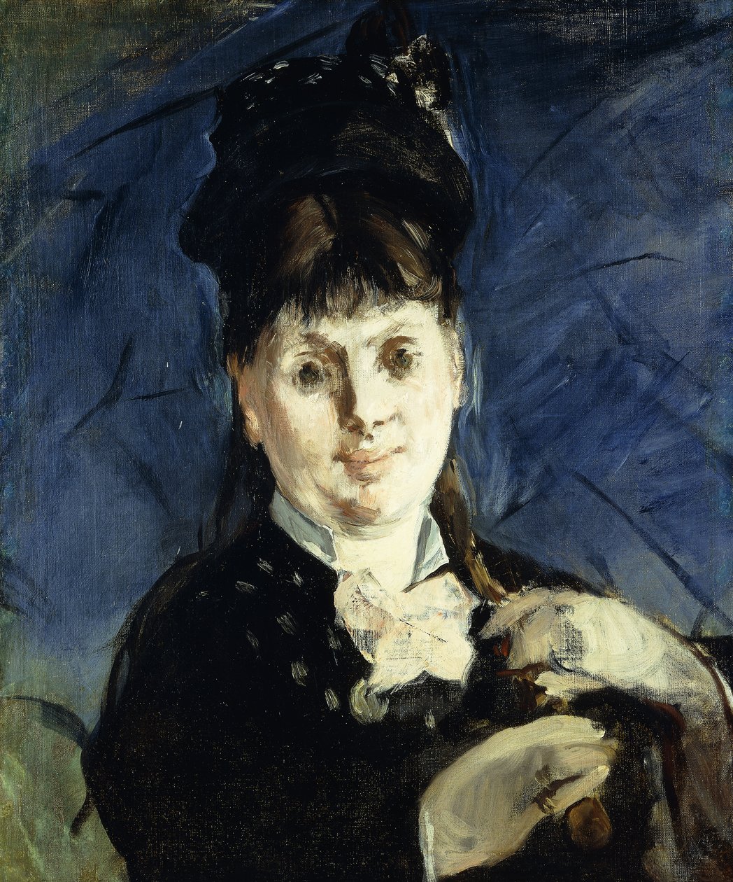 Žena a deštník; La Femme a L"Ombrelle, kolem roku 1875 od Édouard Manet