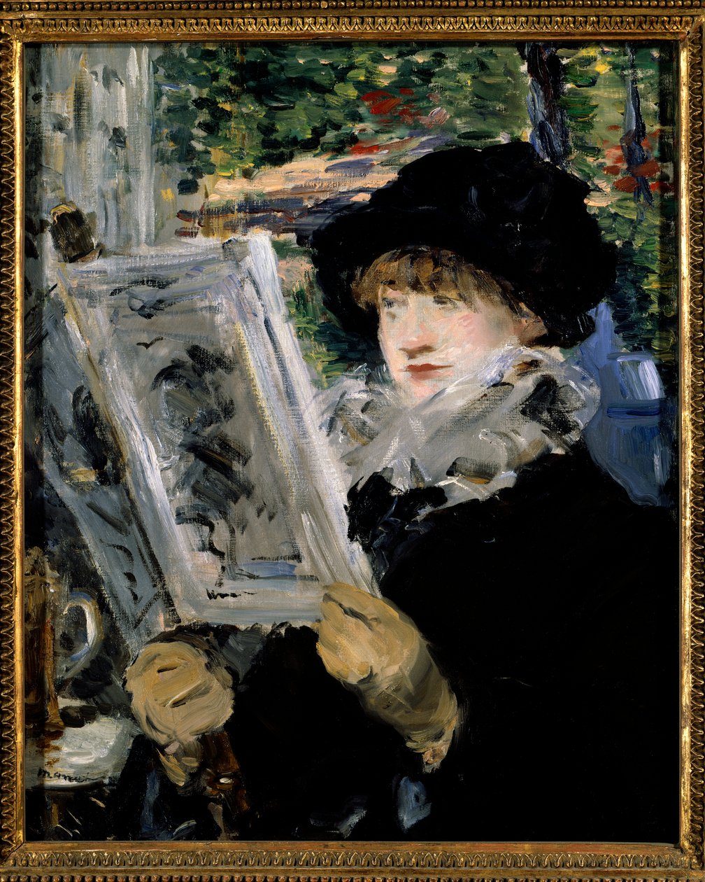 Žena čtení od Édouard Manet