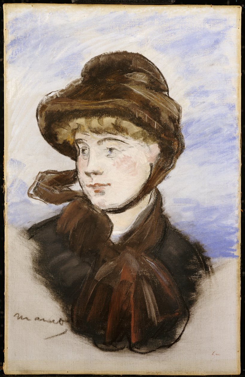 Mladá dívka v hnědém klobouku, 1882 od Édouard Manet