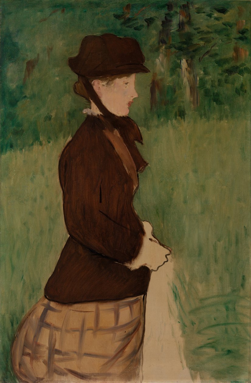 Mladá žena v zahradě, 1879 od Édouard Manet