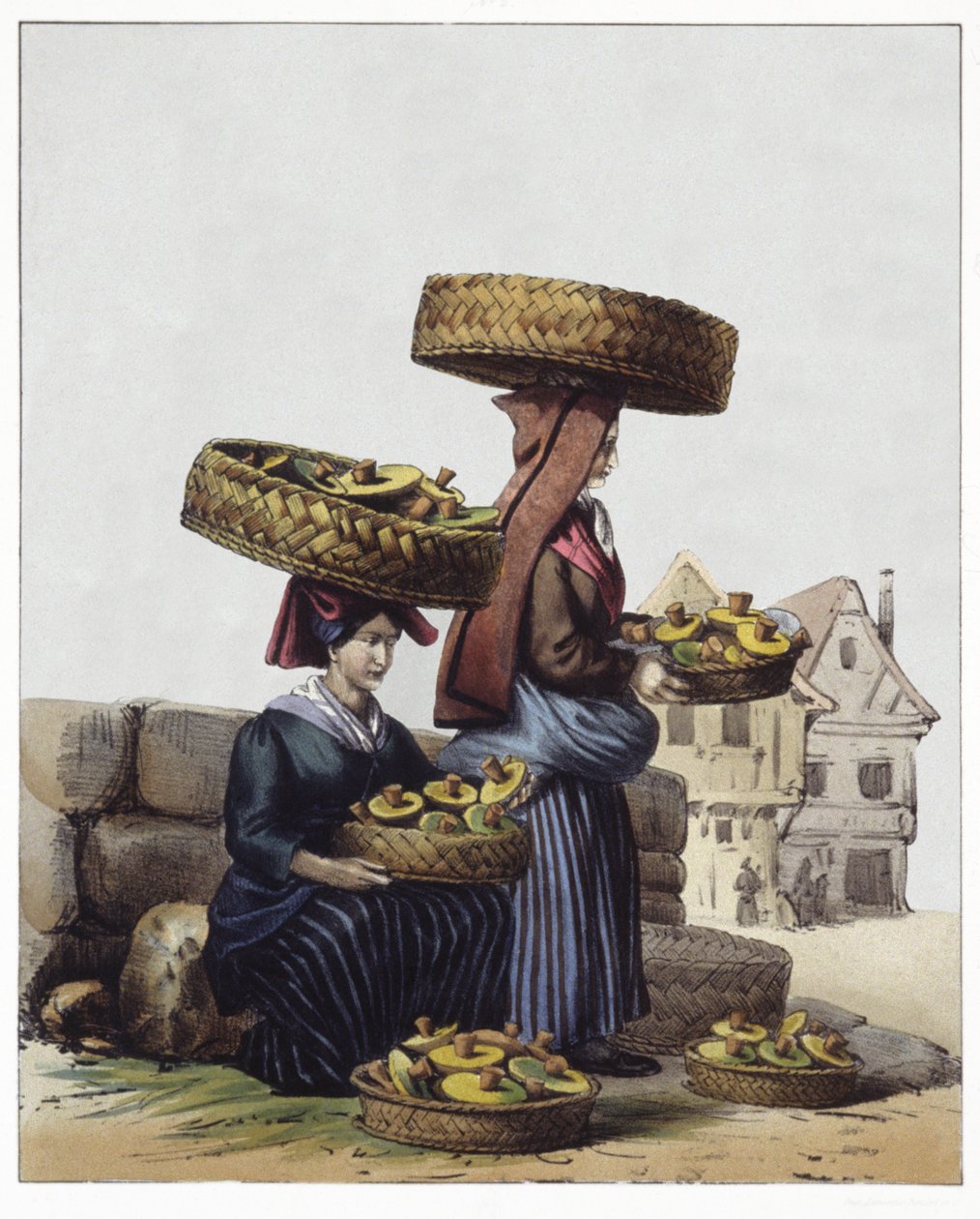 Obchodníci s houbami od Edouard Pingret