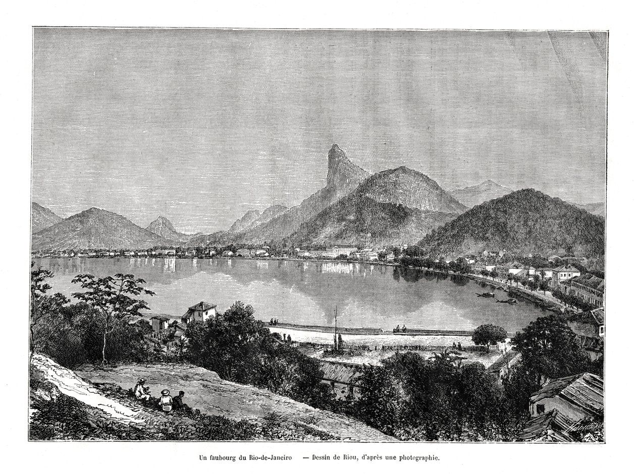 Předměstí Rio de Janeira, Brazílie, 19. století od Edouard Riou