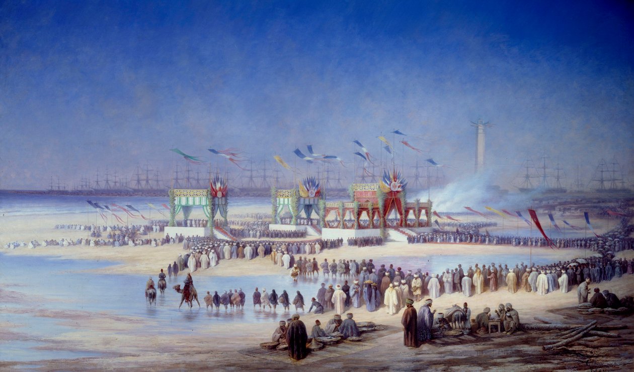 Slavnostní otevření Suezského průplavu v Port Said (Port-Said) 17. listopadu od Edouard Riou