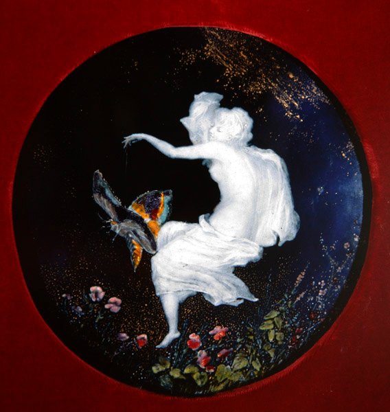 Spirit of the Air - the Elements, cca 1870 (smalt na porcelánu) (viz 468027) od Edouard Rischgitz