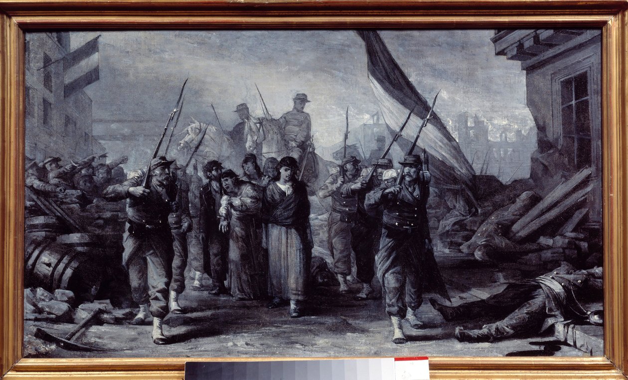 Obléhání Paříže: „“Zatčení komunardů““ Obraz Edouarda Toulouze (1848-1907) 1871 Paříž, Musee Carnavalet od Edouard Toudouze